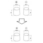 Akkumulátor pólusbővítő adapter pár - 2db (pozitív és negatív pólusra)