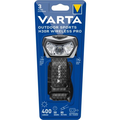 Varta Outdoor Sports H30R Wireless Pro fejlámpa - 18650