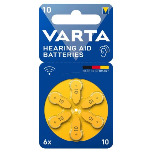 VARTA 10 hallókészülék elem (6db/bliszter)