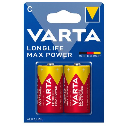 VARTA LONGLIFE MAX POWER bébi/ C/ LR14 elem BL2 (2db-os) - 4714