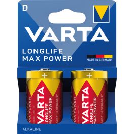   VARTA LONGLIFE MAX POWER góliát/ D/ LR20 elem BL2 (2db-os) - 4720