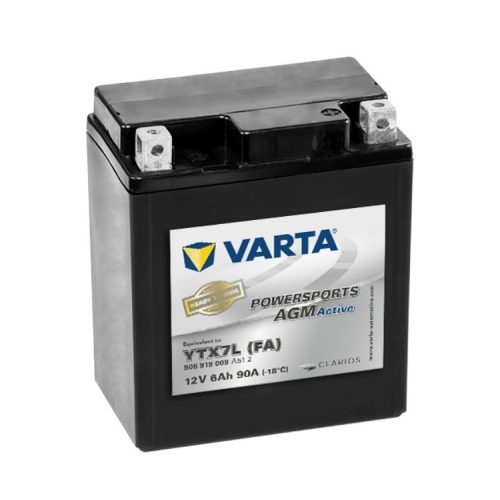 Varta Powersports AGM Active YTX7L-4 / YTX7L-BS 12V 6Ah akkumulátor - 506919