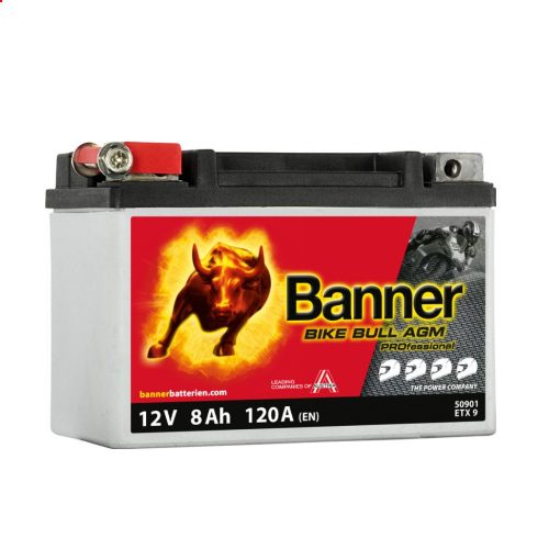 Banner Bike Bull AGM PROfessional ETX 9 motorkerékpár akkumulátor - 50901