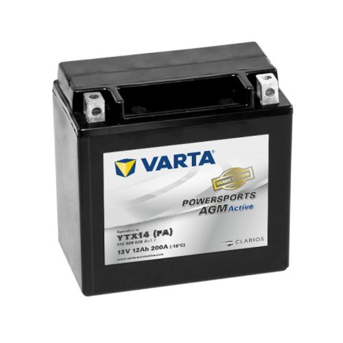 Varta Powersports AGM Active YTX14-4 / YTX14-BS 12V 12Ah akkumulátor - 512909