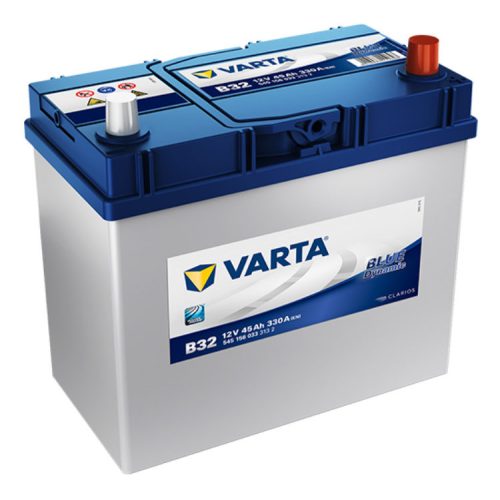 Varta Blue Dynamic 12V 45Ah 330A Jobb+ ázsiai autó akkumulátor (B32) - 545156