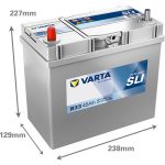 Varta Dynamic SLI 12V 45Ah 330A Bal+ ázsia autó akkumulátor (B33)-545157