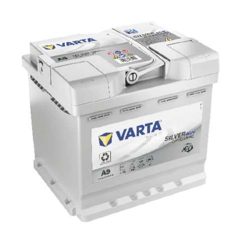 Varta Silver Dynamic AGM 50Ah 540A Jobb+ autó akkumulátor (A9) - 550901