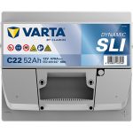 Varta Dynamic SLI 12V 52Ah 470A Jobb+ autó akkumulátor (C22)-552400