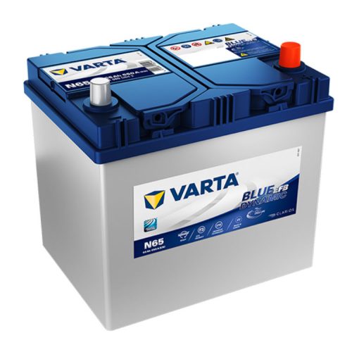 Varta Blue Dynamic EFB 12V 65Ah 650A Jobb+ ázsiai autó akkumulátor (N65) - 565501