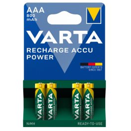   VARTA POWER akkumulátor mikro/ AAA 800 mAh BL4 (4db-os) - 56703