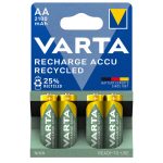 VARTA RECYCLED akkumulátor ceruza/ AA 2100 mAh BL4 (4db-os) - 56816