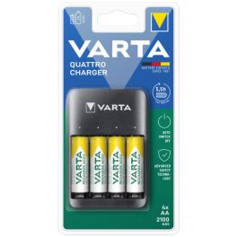   VARTA VALUE USB QUATTRO töltő + 4db AA 2100 mAh akkumulátor - 57652
