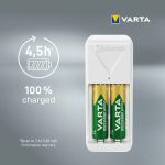 VARTA Mini Charger töltő + 2db AA 2100mAh akkumulátor - 57656