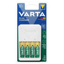   VARTA Plug Charger töltő + 4db AA 2100mAh akkumulátor - 57657