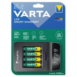   VARTA LCD Smart töltő + 4db AA 2100 mAh akkumulátor - 57684