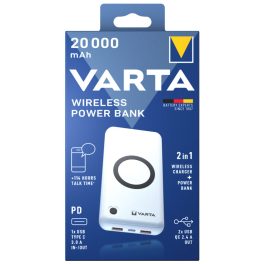 VARTA Portable Wireless Power Bank 20000mAh töltő - 57909