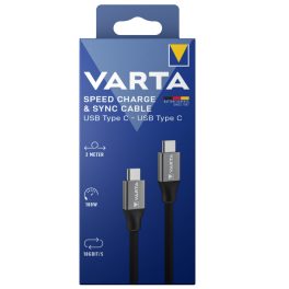   VARTA töltő és szinkronizációs kábel USB C – USB C - 57936