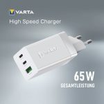 Varta Portable High Speed Charger 65W GaN fali töltő - 57956