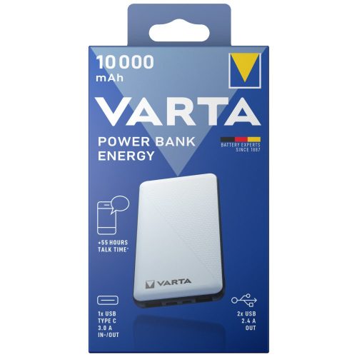 VARTA Portable Power Bank Energy 10000mAh töltő - 57976