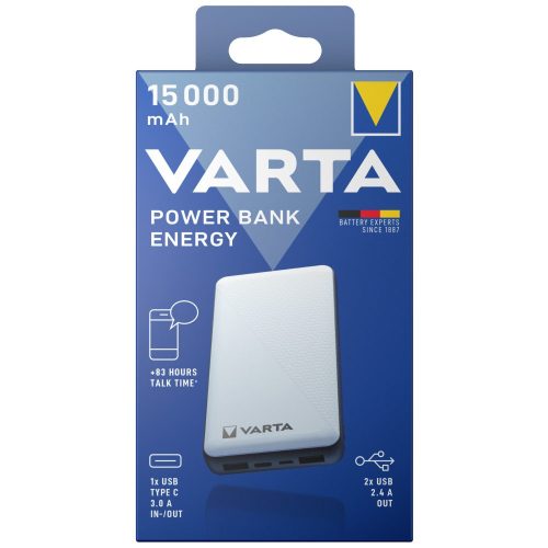 VARTA Portable Power Bank Energy 15000mAh töltő - 57977 