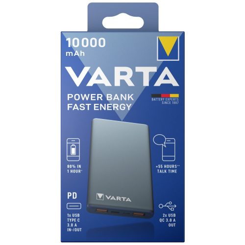 VARTA Portable Power Bank Fast Energy 10000mAh töltő - 57981