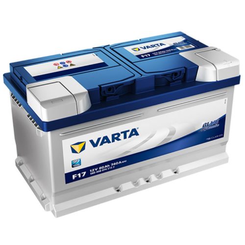 Varta Blue Dynamic 12V 80Ah 740A Jobb+ autó akkumulátor (F17) - 580406