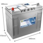 Varta Promotive SLI 12v 125Ah 720A Bal+ teherautó akkumulátor (J2)- 625014