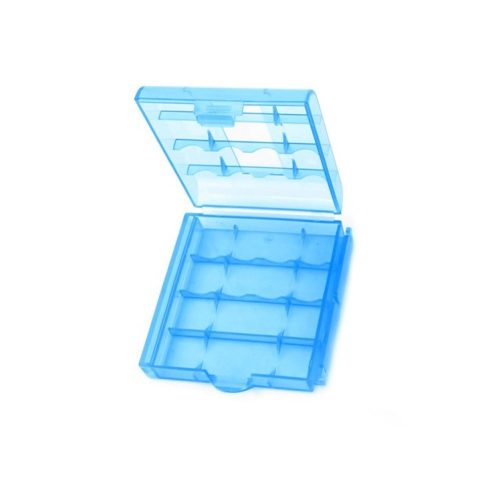 Elemtartó doboz - 4xAA / 4xAAA - kék