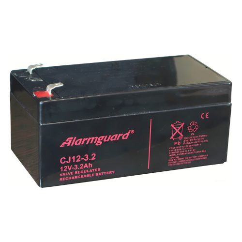 Alarmguard 12V 3,2Ah CJ zselés akkumulátor 
