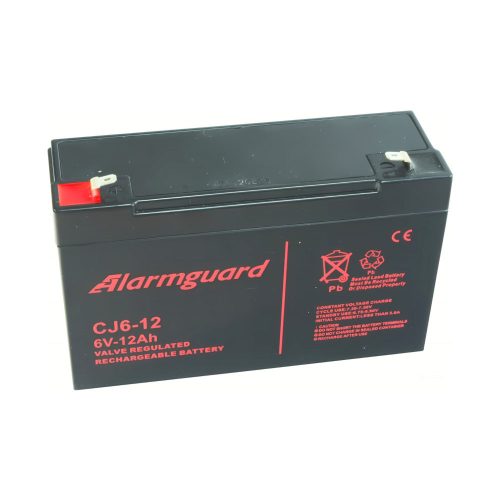 Alarmguard 6V 12Ah CJ zselés akkumulátor 