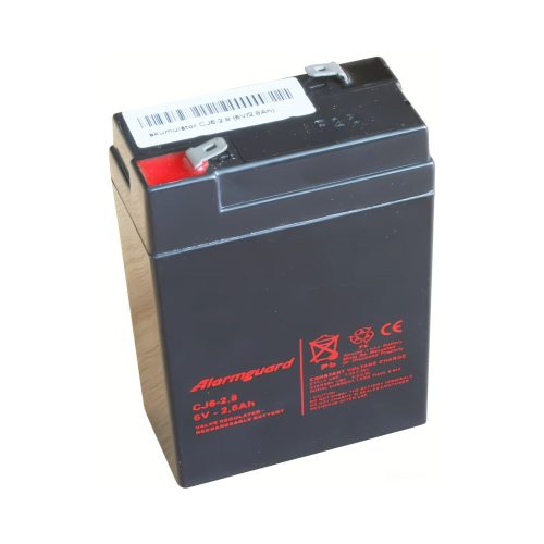 Alarmguard 6V 2,8Ah CJ zselés akkumulátor 