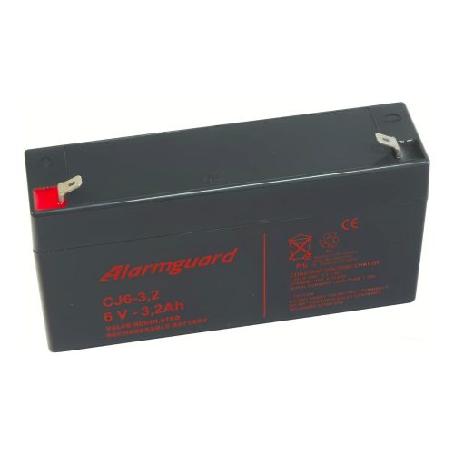 Alarmguard 6V 3,2Ah CJ zselés akkumulátor 