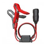 NOCO 12V Szivargyújtós csatlakozó krokodilcsipesszel, biztosítékkal