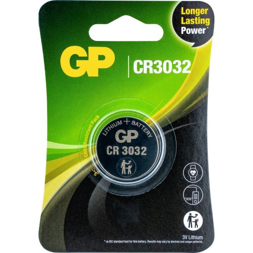 GP CR3032 3V lithium gombelem