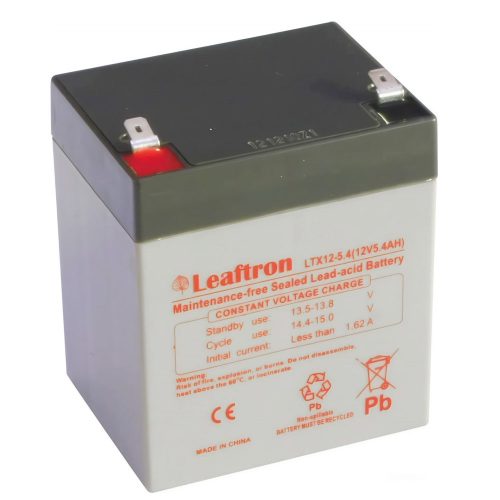 Leaftron 12V 5,4Ah zselés akkumulátor (LTX12054)