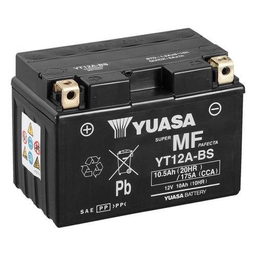 Yuasa YT12A-BS 12V 11Ah 175A AGM motorkerékpár akkumulátor - 511901