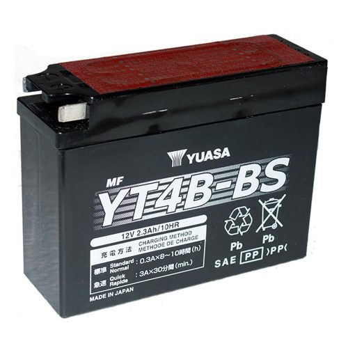 Yuasa YT4B-BS 12V 3Ah 40A AGM motorkerékpár akkumulátor - 503902