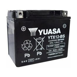   Yuasa YTX12-BS 12V 10Ah 180A AGM motorkerékpár akkumulátor - 510012