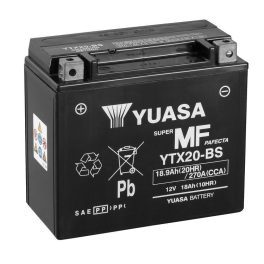   Yuasa YTX20-BS 12V 20Ah 270A AGM motorkerékpár akkumulátor - 518902