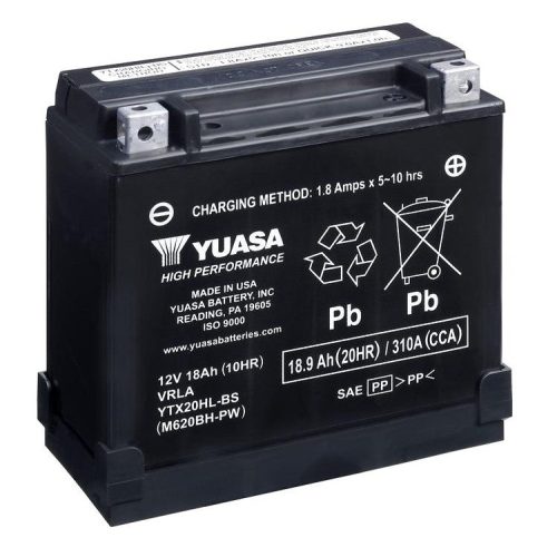 Yuasa YTX20HL-BS 12V 20Ah 310A AGM motorkerékpár akkumulátor