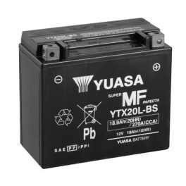   Yuasa YTX20L-BS 12V 20Ah 270A AGM motorkerékpár akkumulátor - 51821