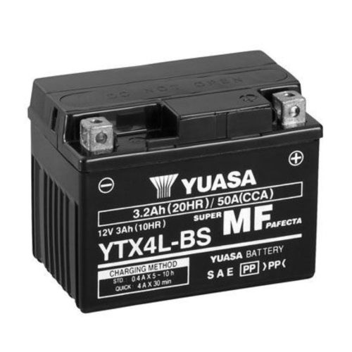 Yuasa YTX4L-BS 12V 3Ah 50A AGM motorkerékpár akkumulátor - 503014