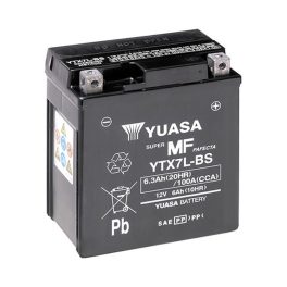   Yuasa YTX7L-BS 12V 6Ah 100A AGM motorkerékpár akkumulátor - 506014