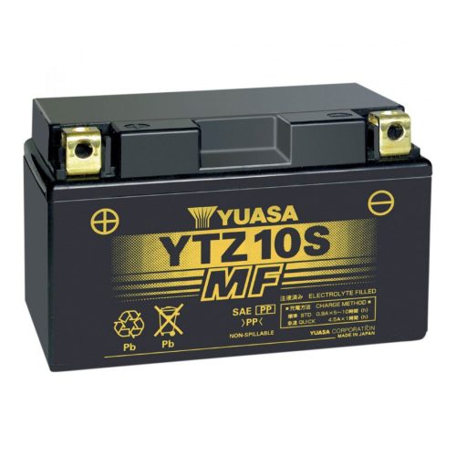 Yuasa YTZ10S 12V 9Ah 190A GEL motorkerékpár akkumulátor - 508901